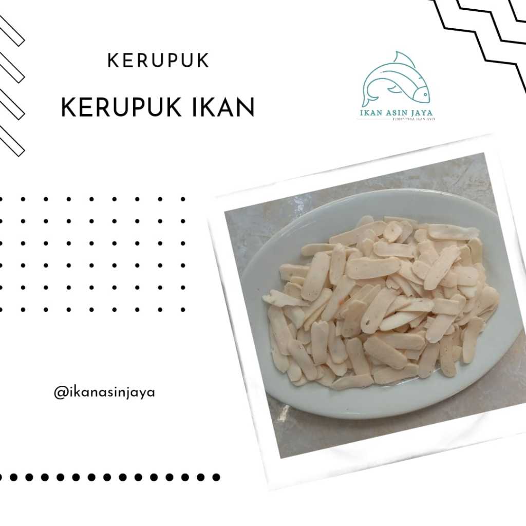 

Kerupuk Ikan / Kerupuk Putih Panjang 1 Kg