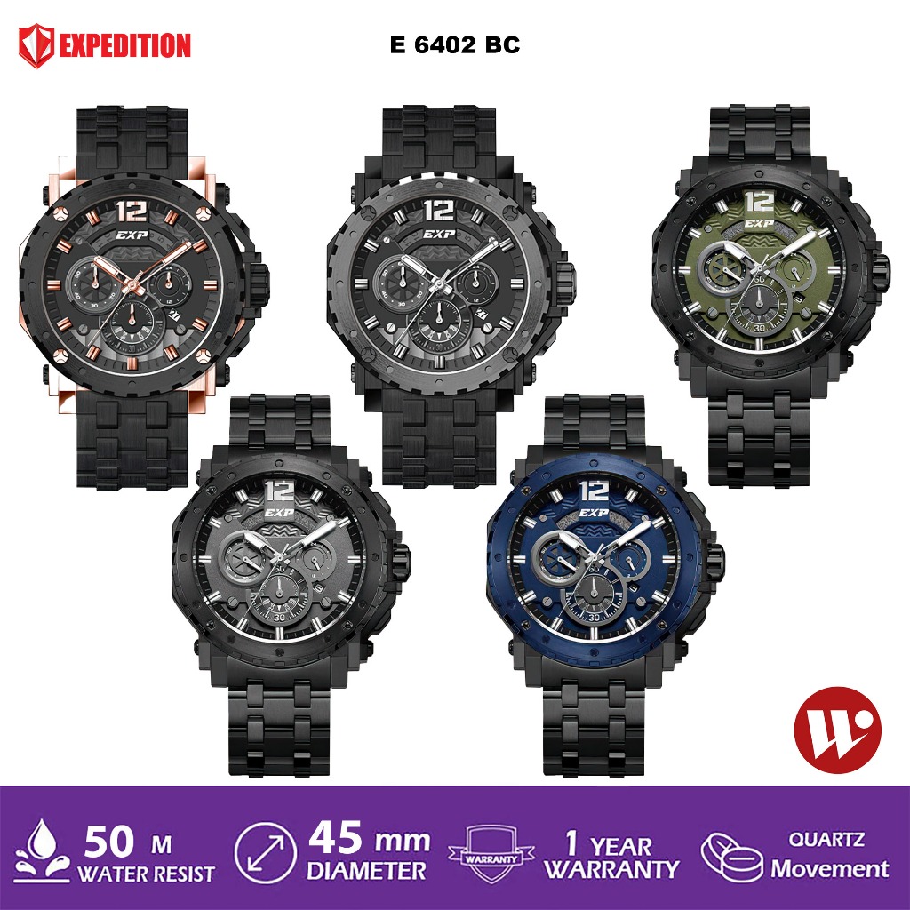 EXPEDITION PRIA E 6402 / E6402 JAM TANGAN PRIA EXPEDITION ORIGINAL