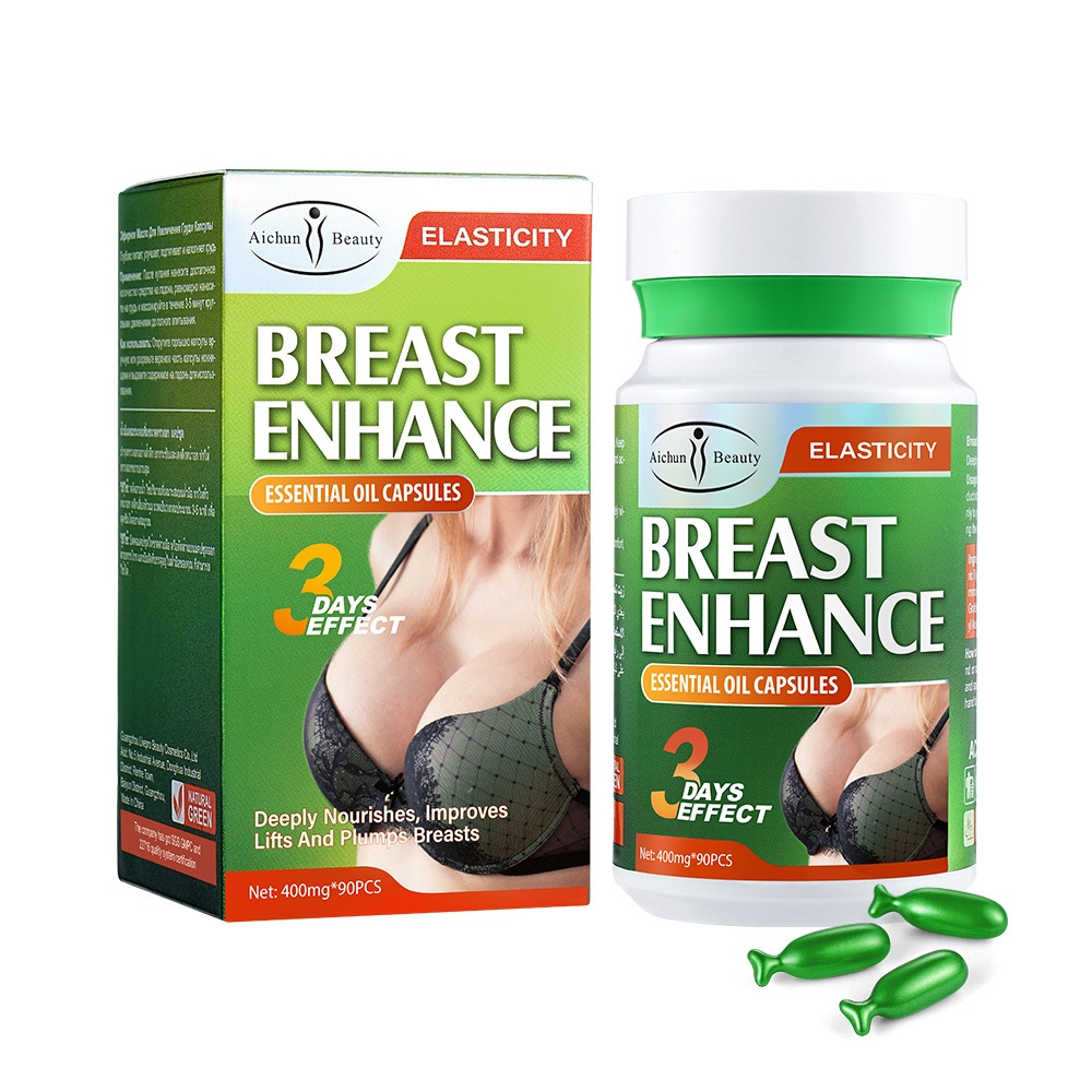 Aichun beauty  Pembesaran payudara wanita Massage Breast Care Enlargement Essential Oil Capsule 90 C