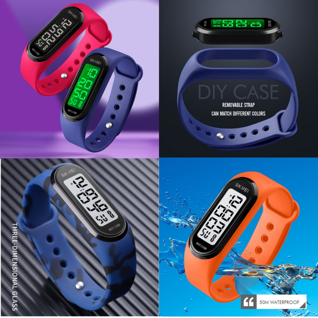 Jam SKMEI - Jam Tangan SKMEI - Jam SKMEI Pria - Jam Tangan SKMEI Wanita - SKMEI 1666 Removable Strap