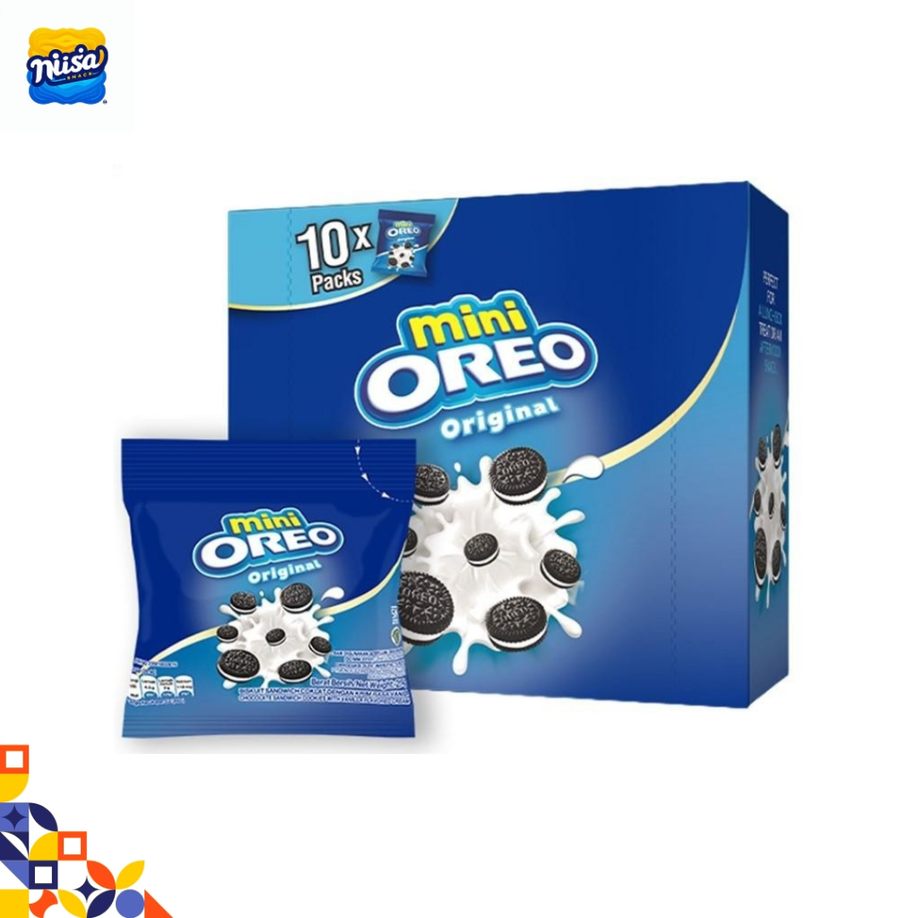 

Mini Oreo Biskuit Original Pcs 20.4g Untuk Traveling X 10