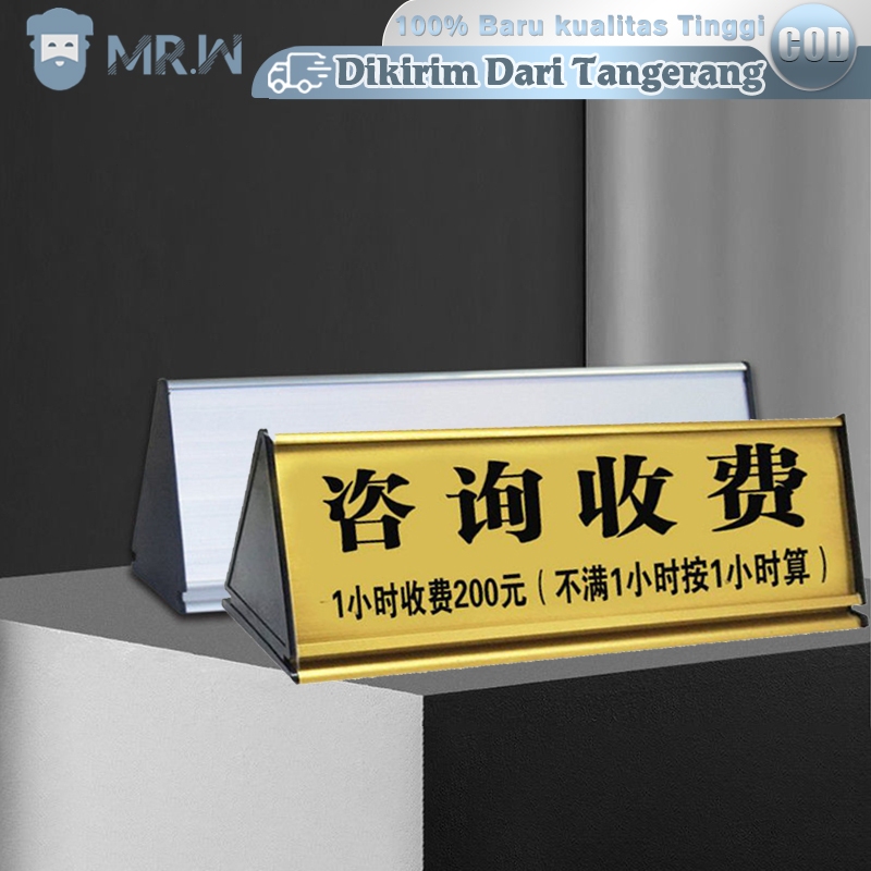 

Papan Nama Pintu Kantor Double Sided Papan Nama Dinding Multifungsi Name Plate Holder Papan Nama Kelas