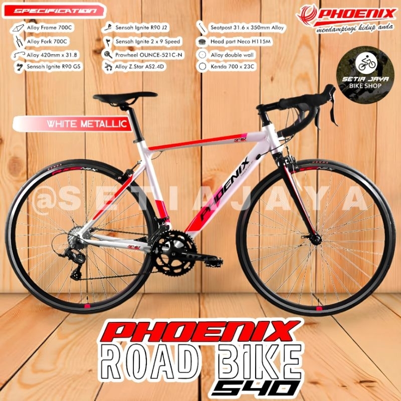 Sepeda Balap Road Bike 700 x 23C PHOENIX 540 Alloy 2x9 Speed RoadBike New