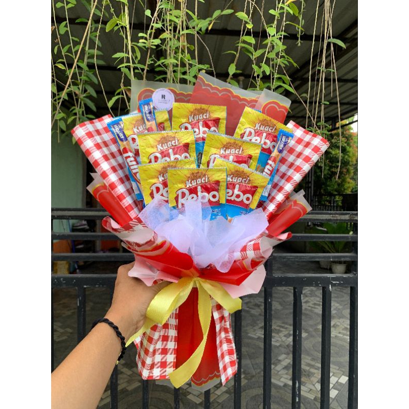

(ready barang siap kirim) buket snack kuaci rebo