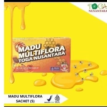 

MADU MULTIFLORA TOGA NUSANTARA isi 5 sachet
