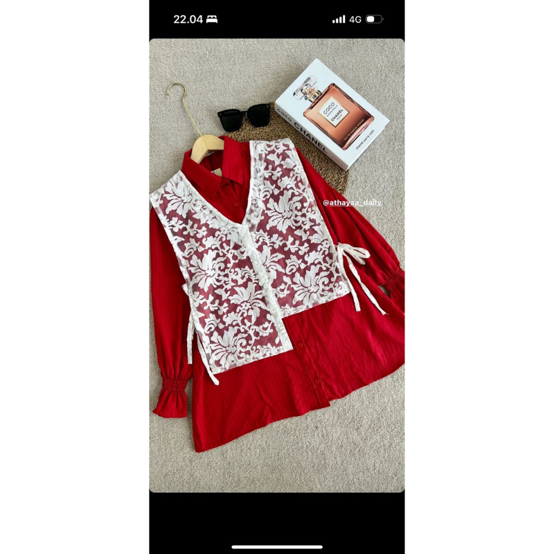 Blouse Brokat by Athayaa Daily