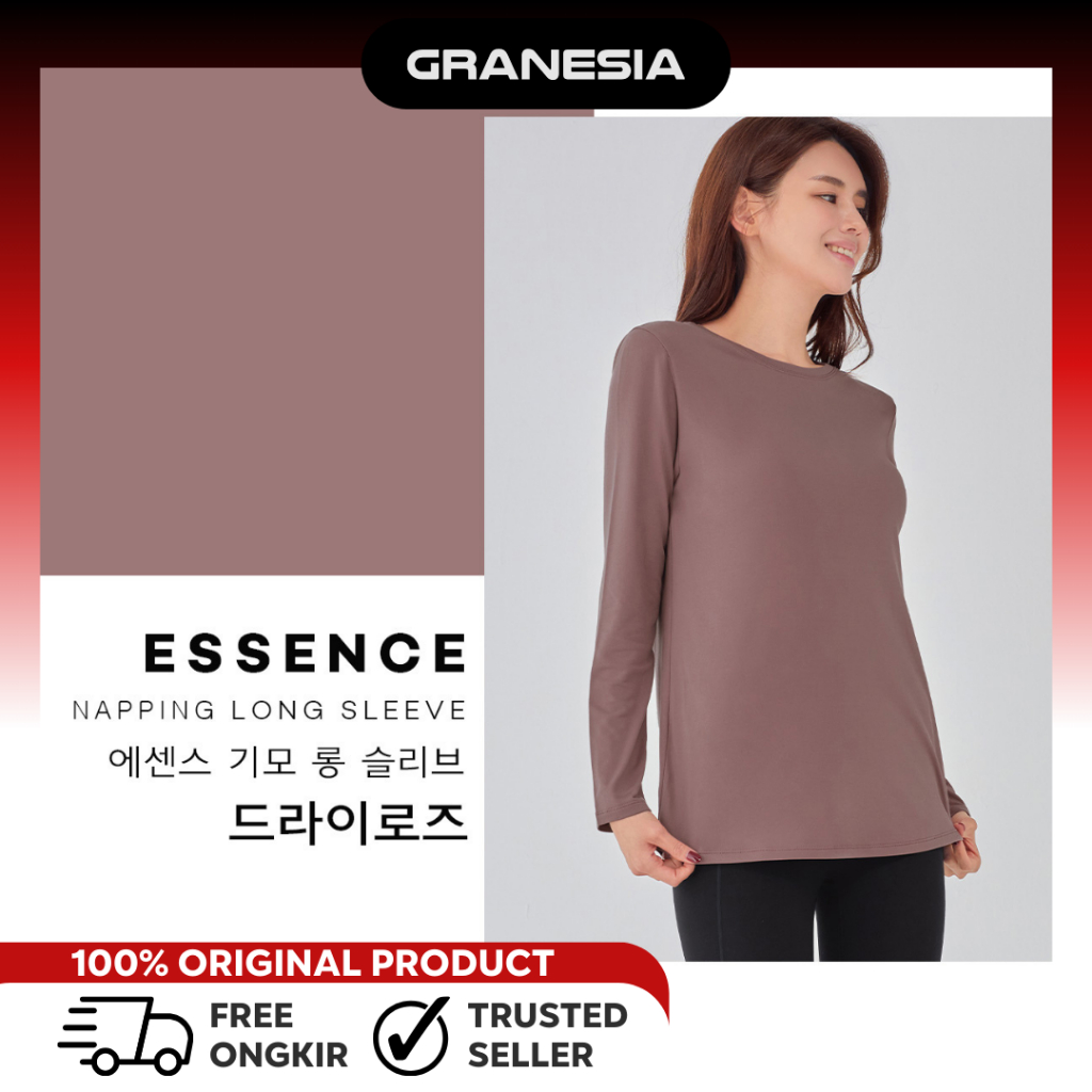 STL Essence Fleece LongSleeve STLLS033|Baju Olahraga Fitness Lengan Panjang Wanita