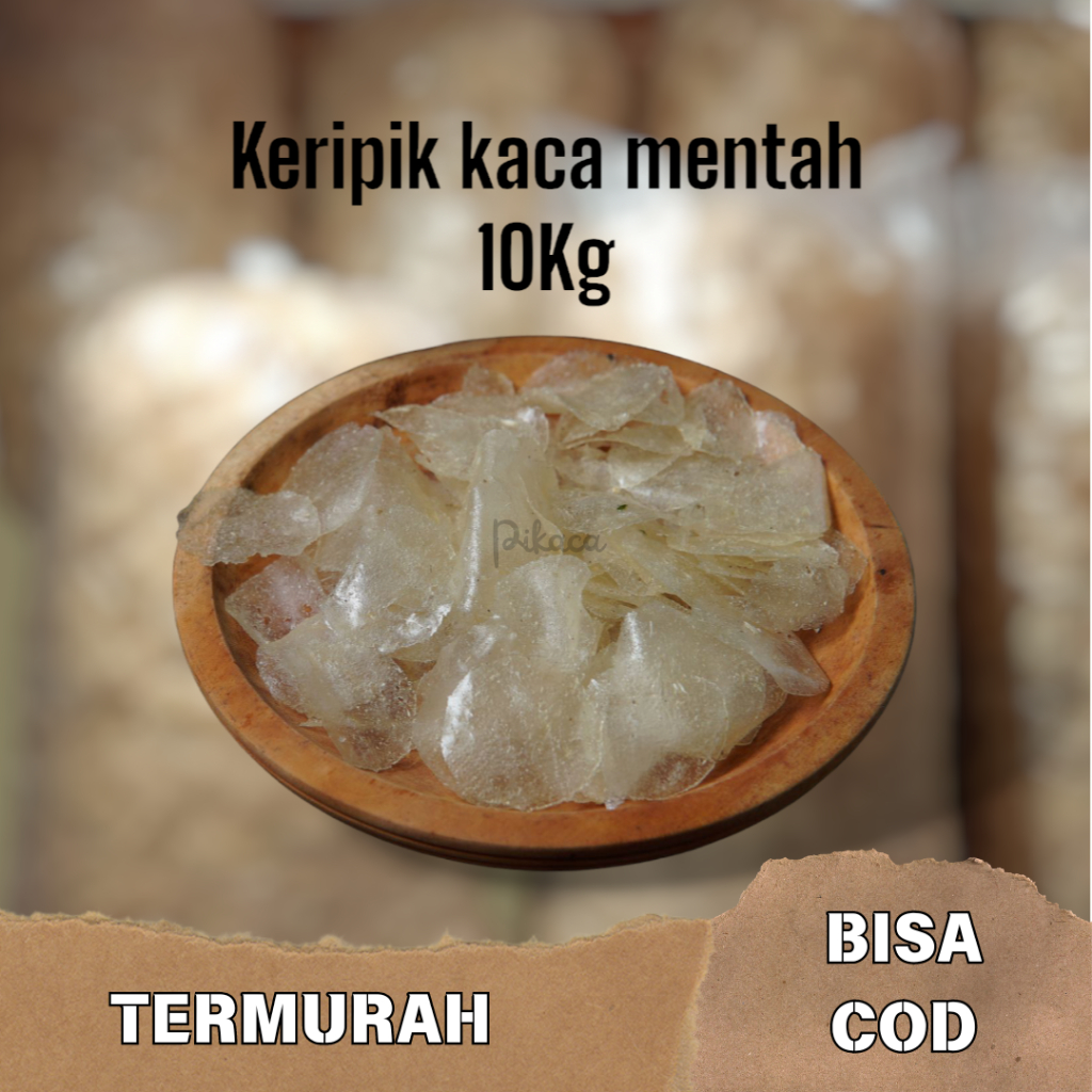 

Paket Usaha Keripik Kaca Mentah Kripca Beling Putih Bulat 10 Kg