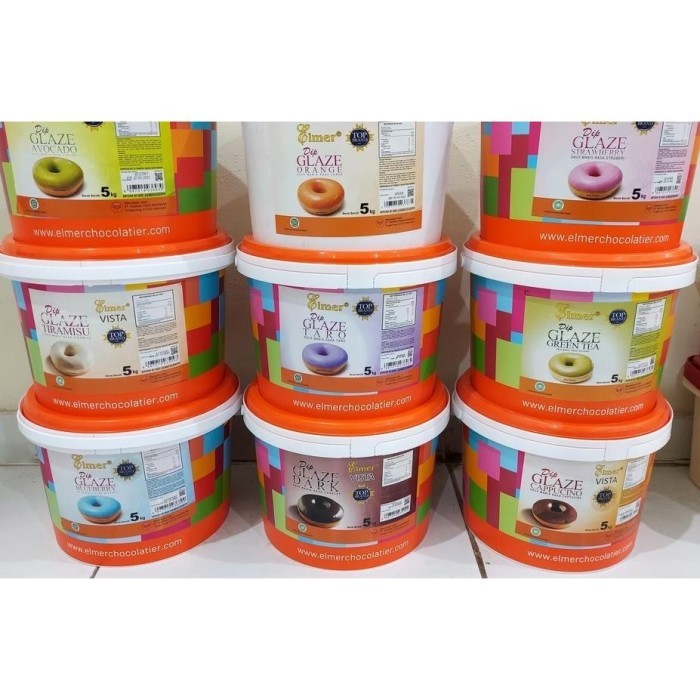 

Glaze Topping Donat Lumer Elmer's Repack 250gr Aneka Rasa