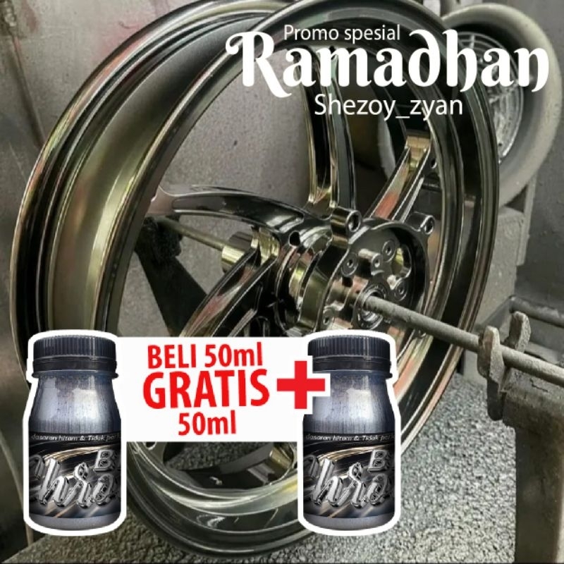 cat pu super colour, black chrome effect beli 1 gratis 1 original