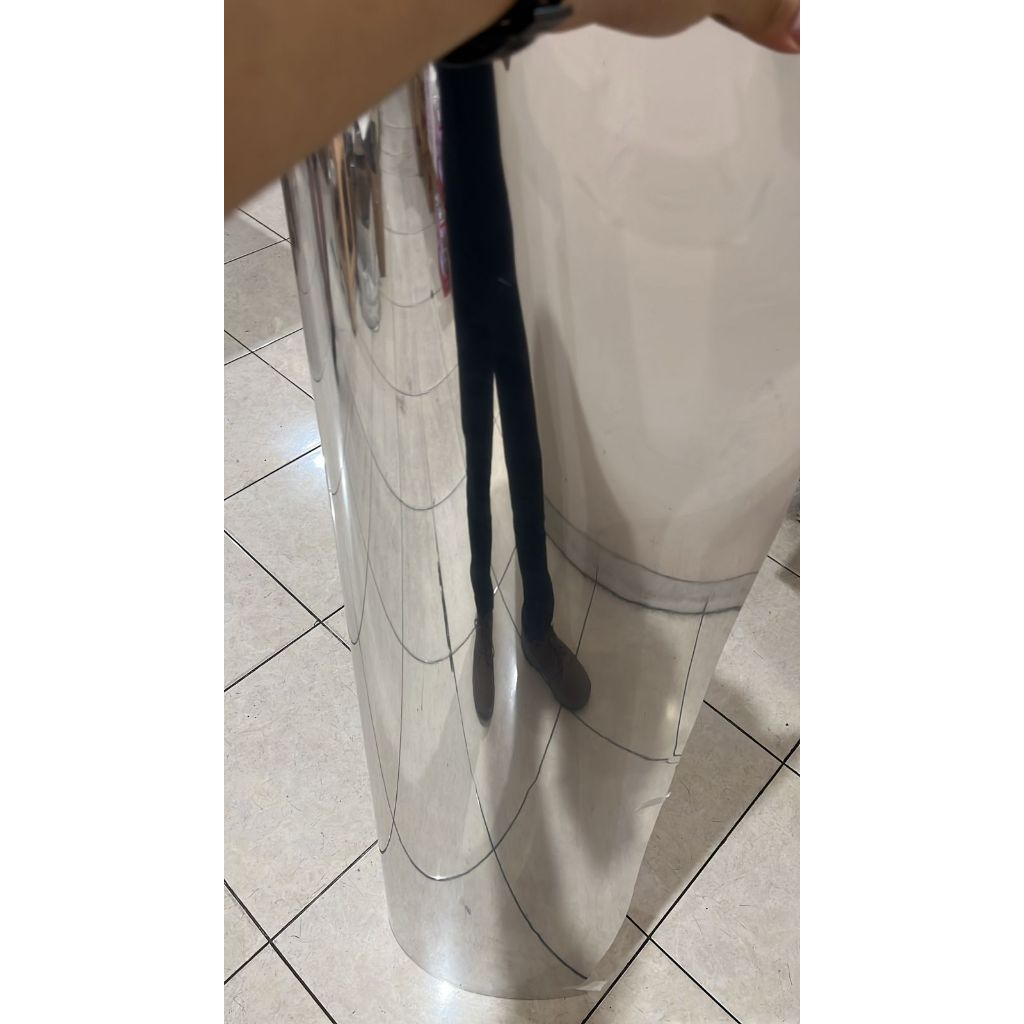 NEW FIT SHEET GOLD MIRROR PVC SHEET GOLD MIRROR GM01 GM 01 - NEW FIT SHEET SILVER MIRROR PVC SHEET