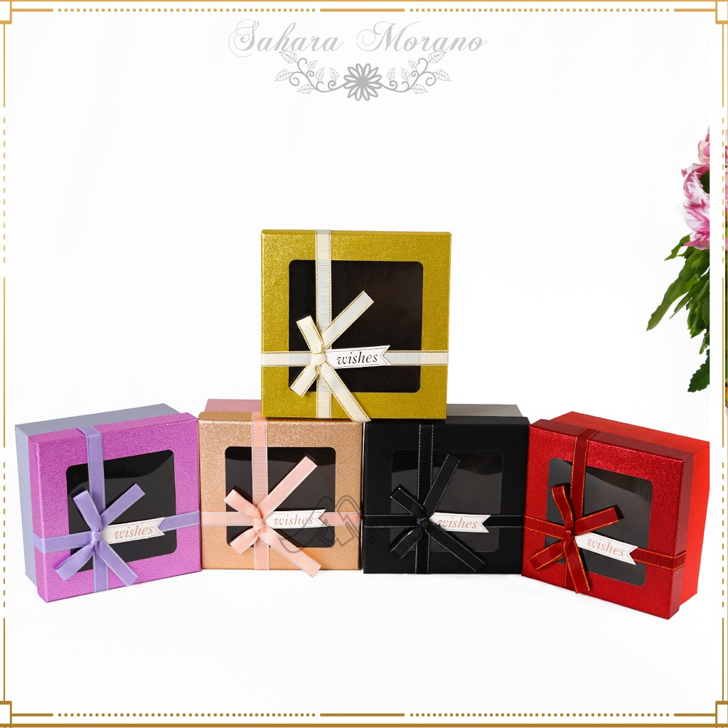 

Gift Box Pita Kotak Kado Transparant Valentine Multifunction Box / Box Hampers Kotak Kado Ulang Tahun