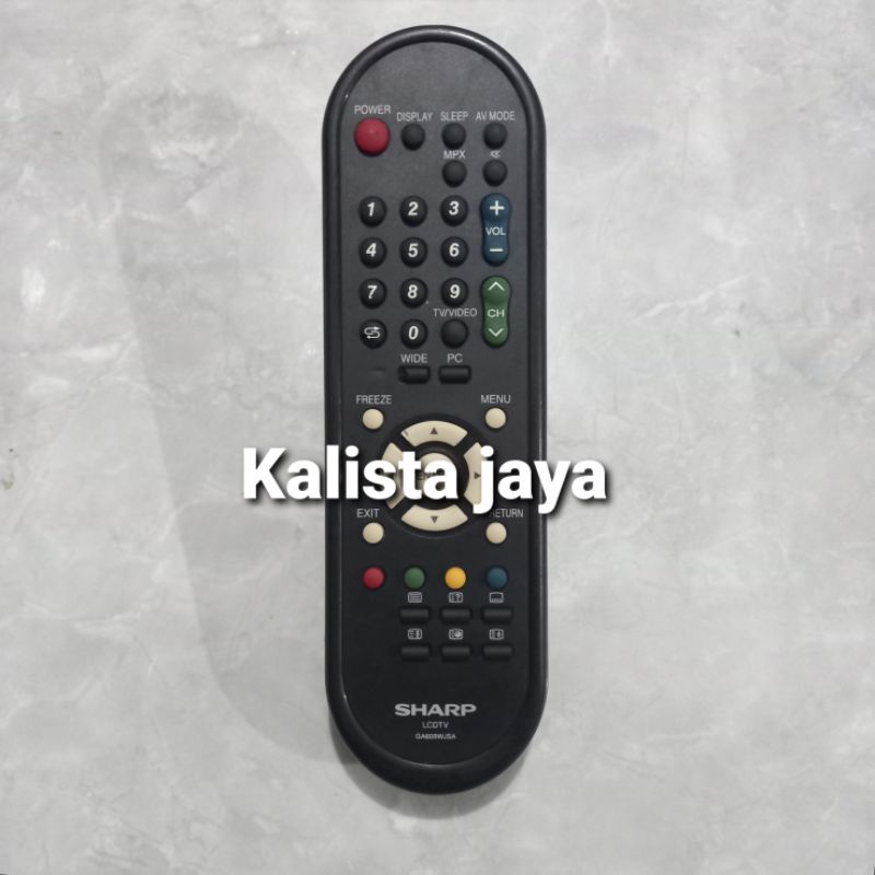 REMOTE REMOT TV SHARP LED LCD AQUOS GA609WJSA ORIGINAL
