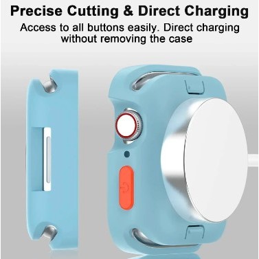 CUCI GUDANG Bumper Apple Watch Soft Case Colorful iWatch Ultra i8 9 8 SE T55 Pelindung Smartwatch