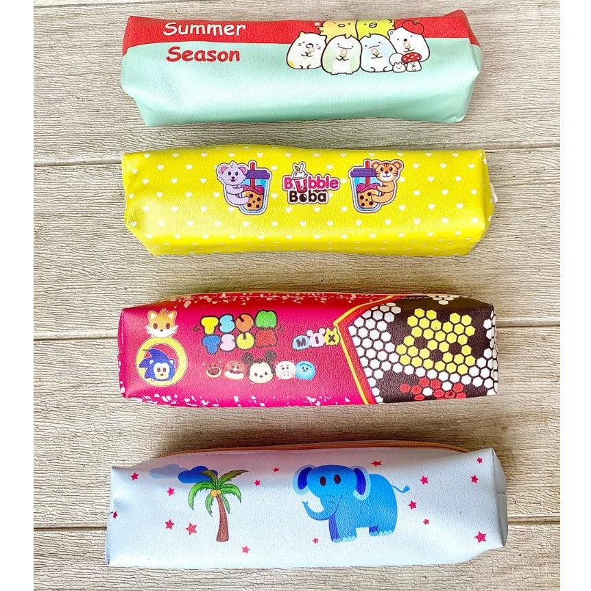 

Tempat Pensil Kain / Tepak Resleting Fancy Model LONTONG