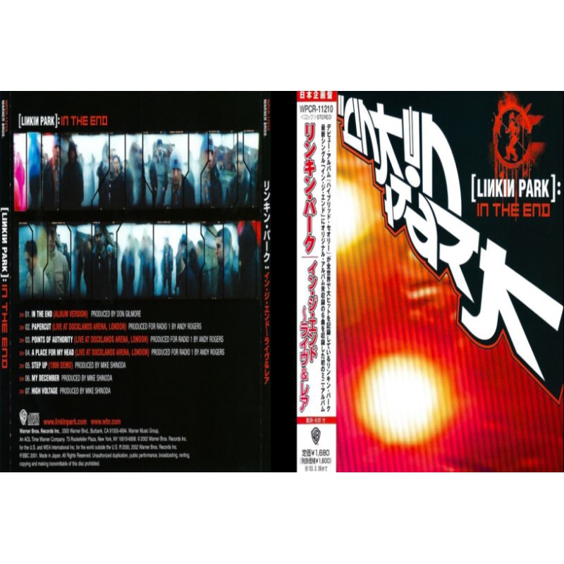 linkin park in the end cd vcd album 2002