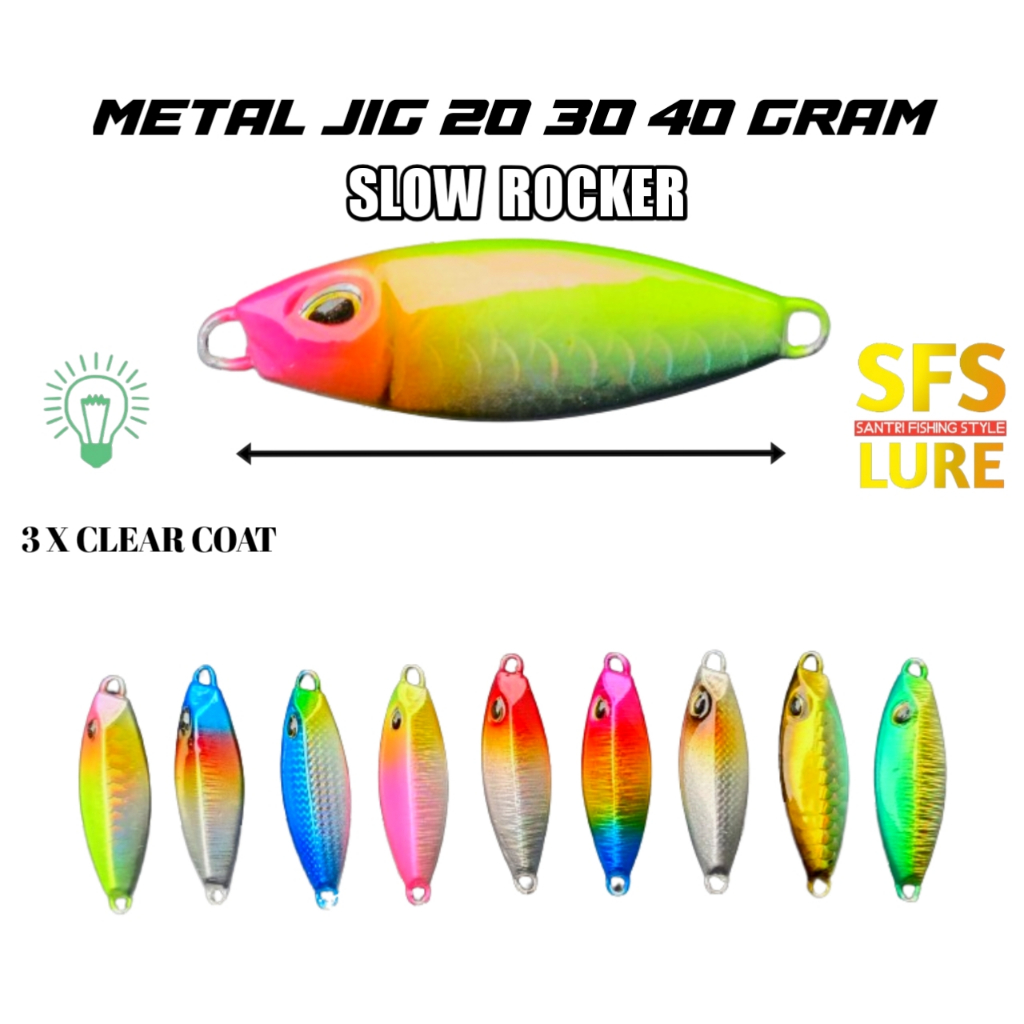 Metal jig 40gram/30gram/20gram slow rocker metal jig 30gram metal metal jig 20gram micro jig metal j