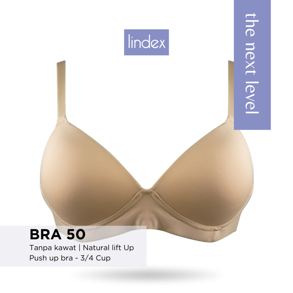 LINDEX Feel Free Bra Tanpa Kawat Padded Bra Seamless - 50