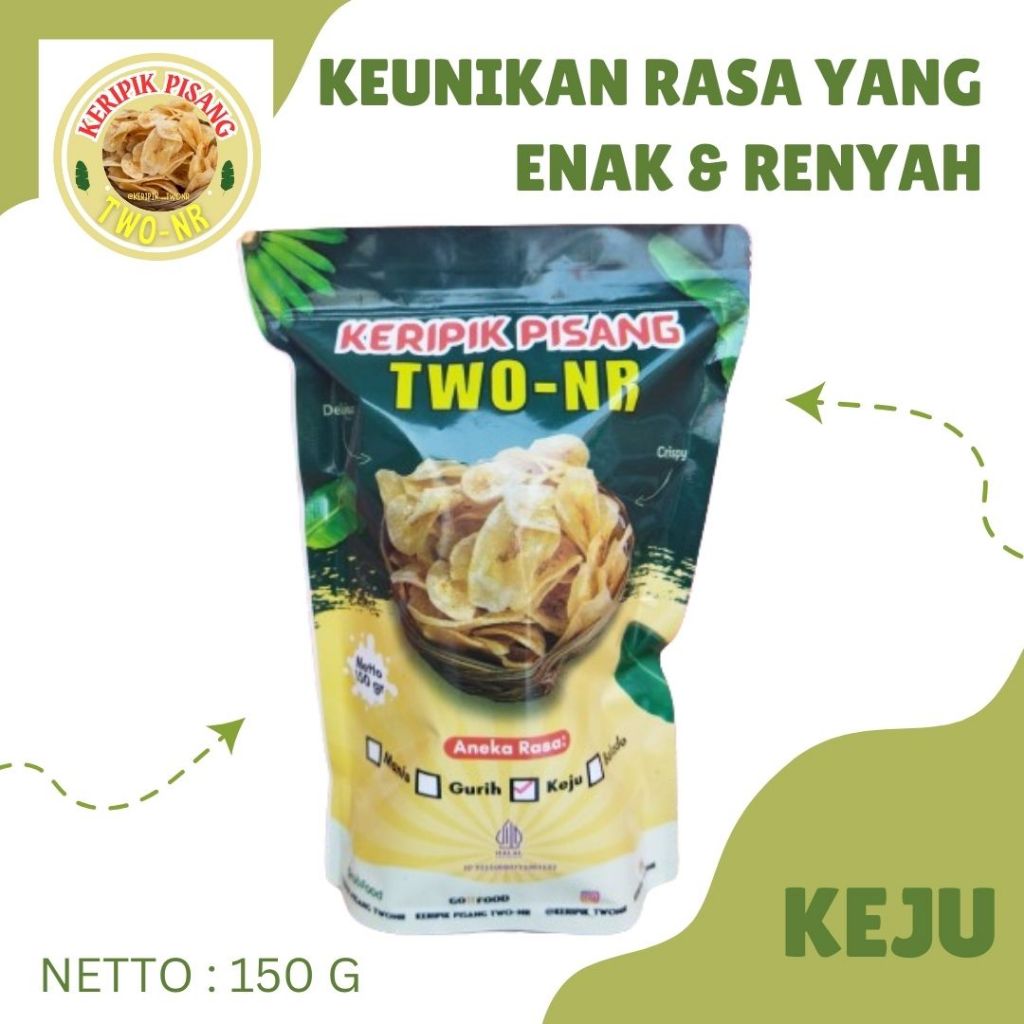 

Keripik Pisang Keju 150 Gram Enak Renyah TWO-NR