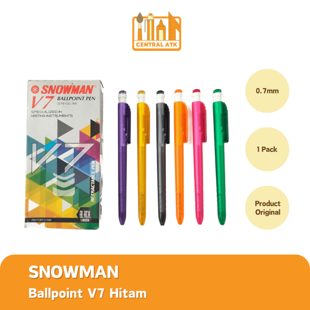 PULPEN SNOWMAN V7 0.7MM (1PACK)