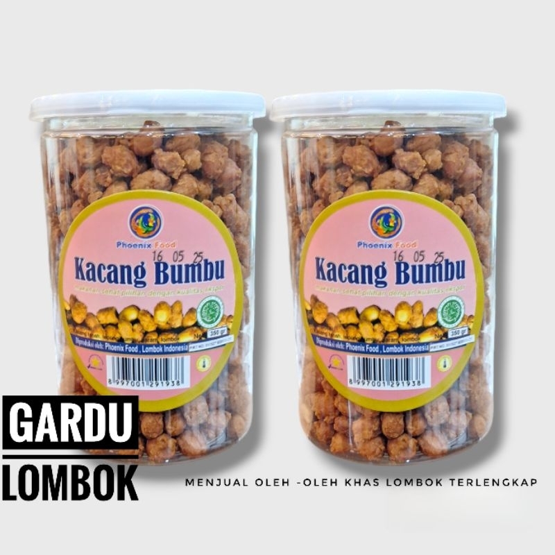 

Kacang Bumbu phoenix Toples 350 gr Khas Lombok