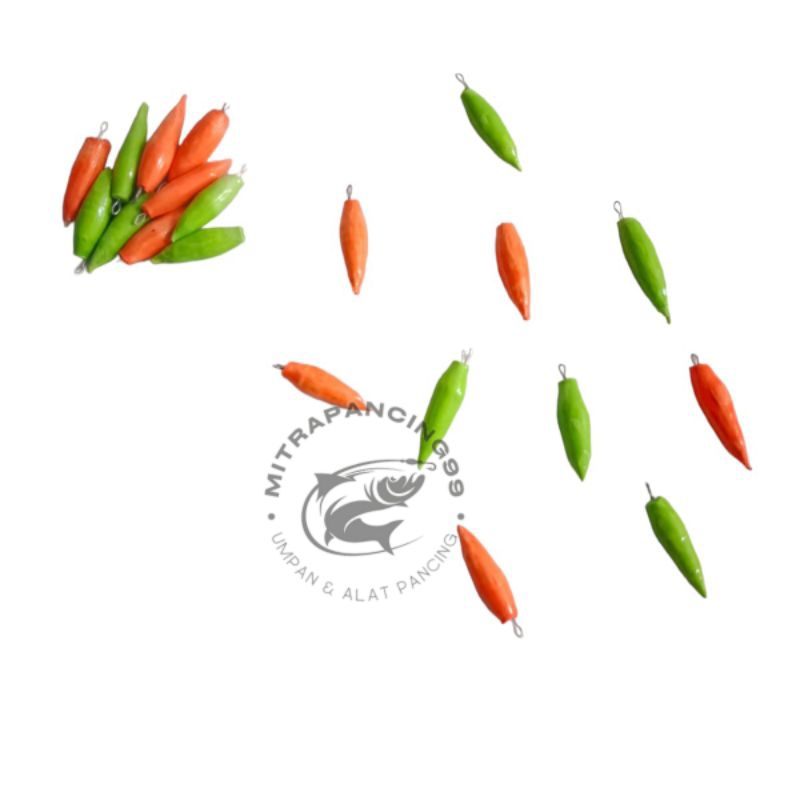 10 Pcs Pelampung Cabe - Pelampung Pancing