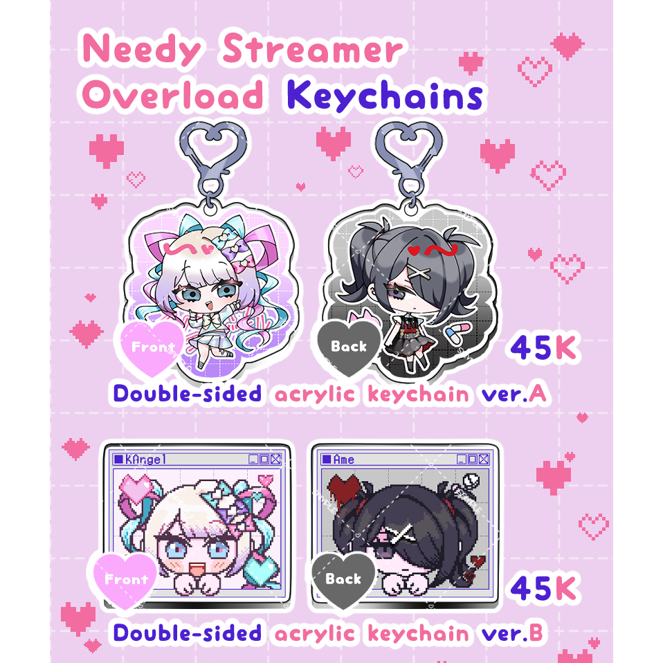 [READY STOCK] Needy Streamer Overload - Acrylic keychains