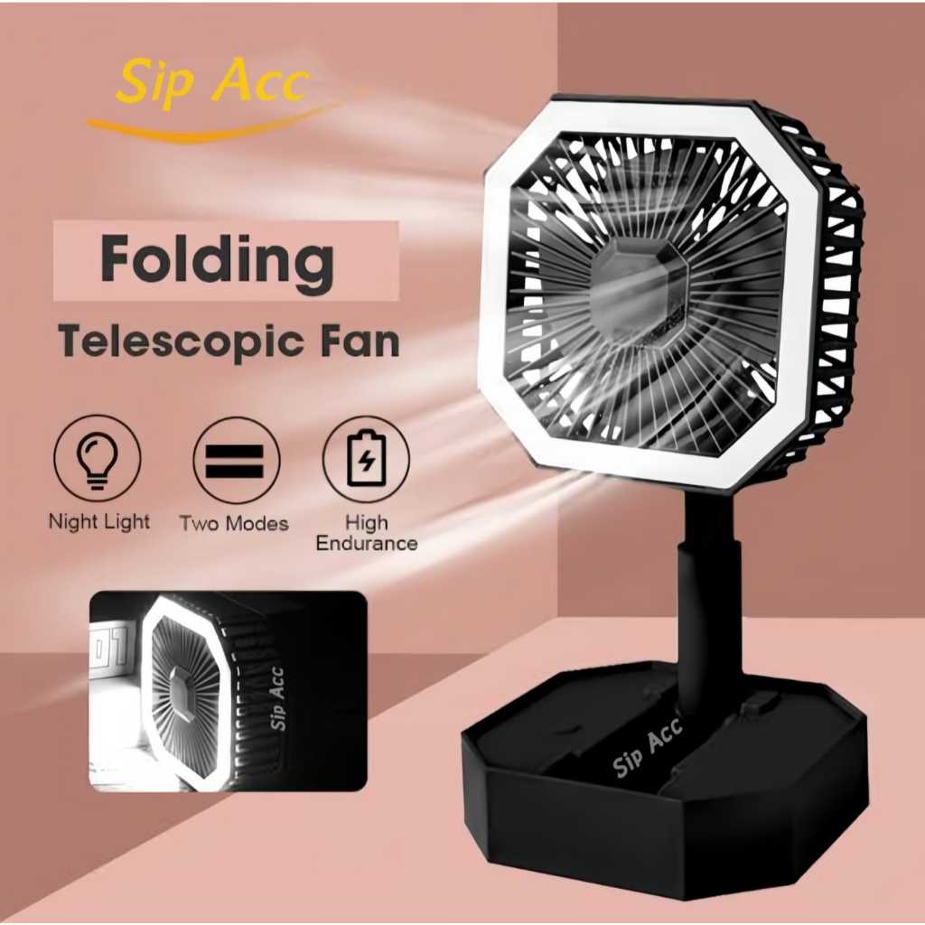 Kipas Angin Portable Mini | Kipas Angin Mini | Kipas Lipat | Kipas Angin Portable Lampu LED