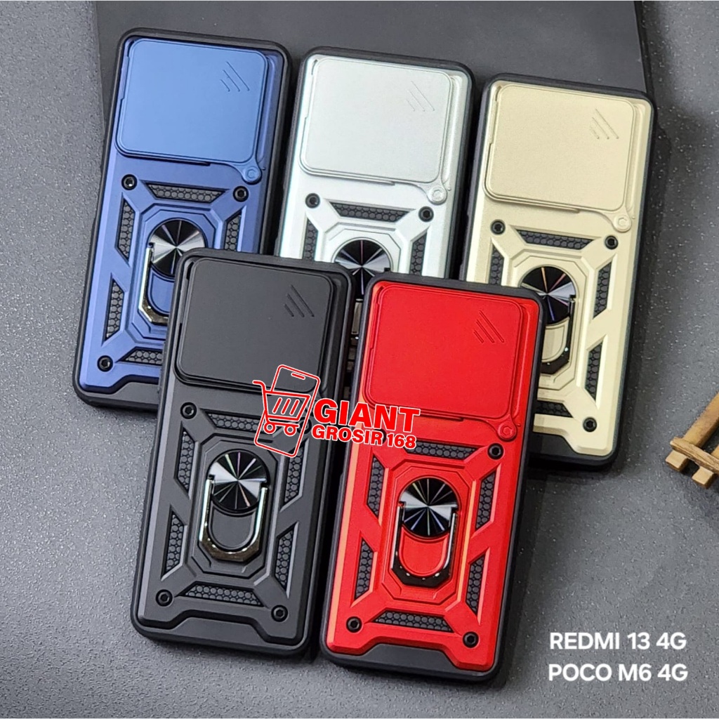 Redmi 13 4G Redmi 13X Case Robot slide Protect Kamera Case Redmi 13 4G Redmi 13X