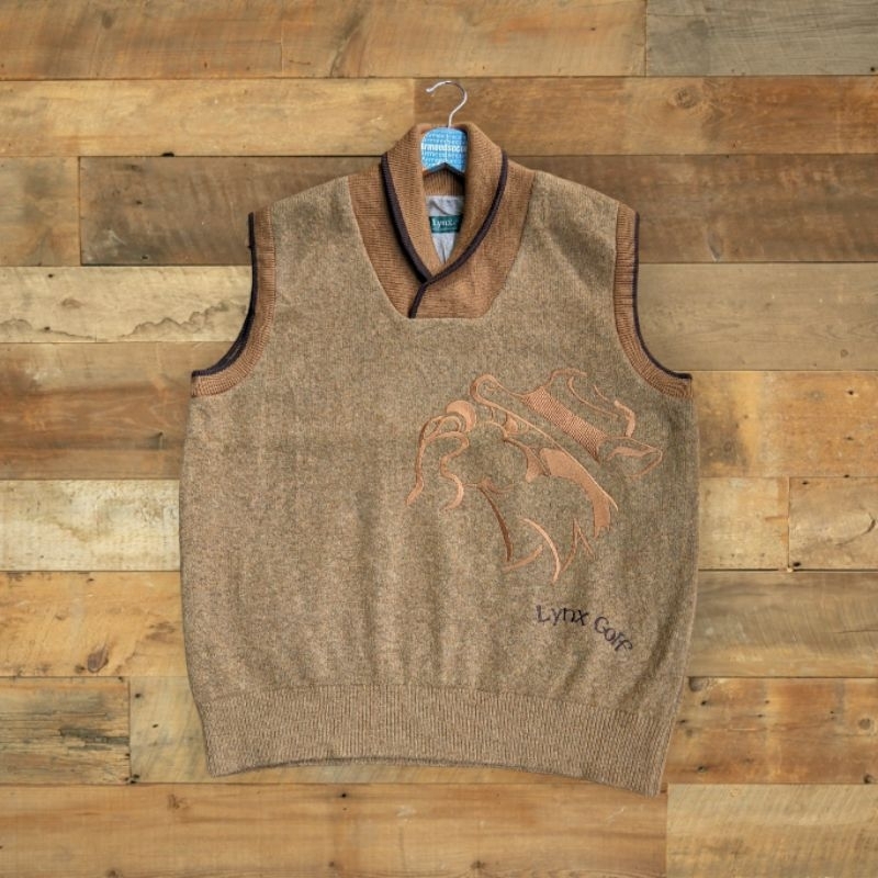 ROMPI RAJUT LYNX VEST RAJUT KNITWEAR PRIA WANITA ROMPI SCOND