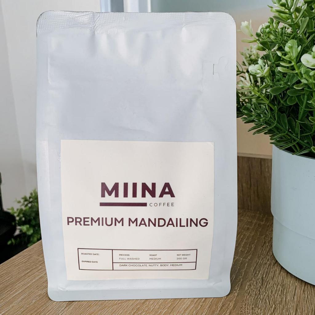 

Miina Coffee Biji Kopi 200 gr Spesial Mandailing Premium Roasted Beans