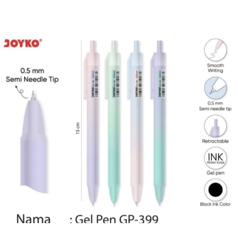 

BULPEN GEL/BULPOINT GEL JOYKO 0,5MM GP-399 (12 BIJI)