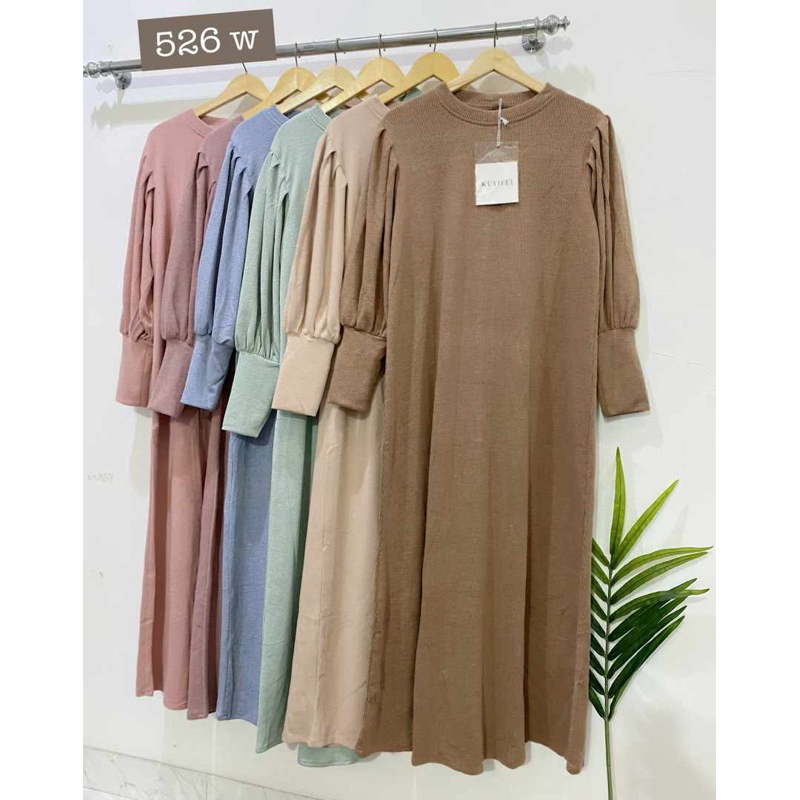 Kuyifei 526 //gamis kuyifei knit import//pakaianwanitasby
