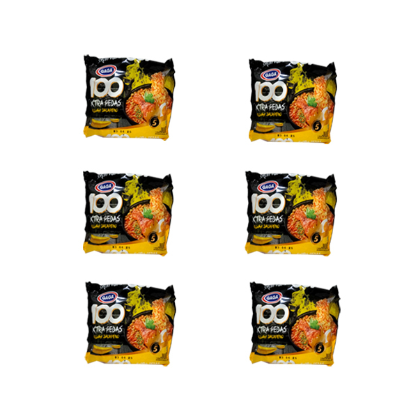 

Mie Instant Gaga 100 Extra Pedas Kuah Jalapeno 75 gr isi 6 pcs
