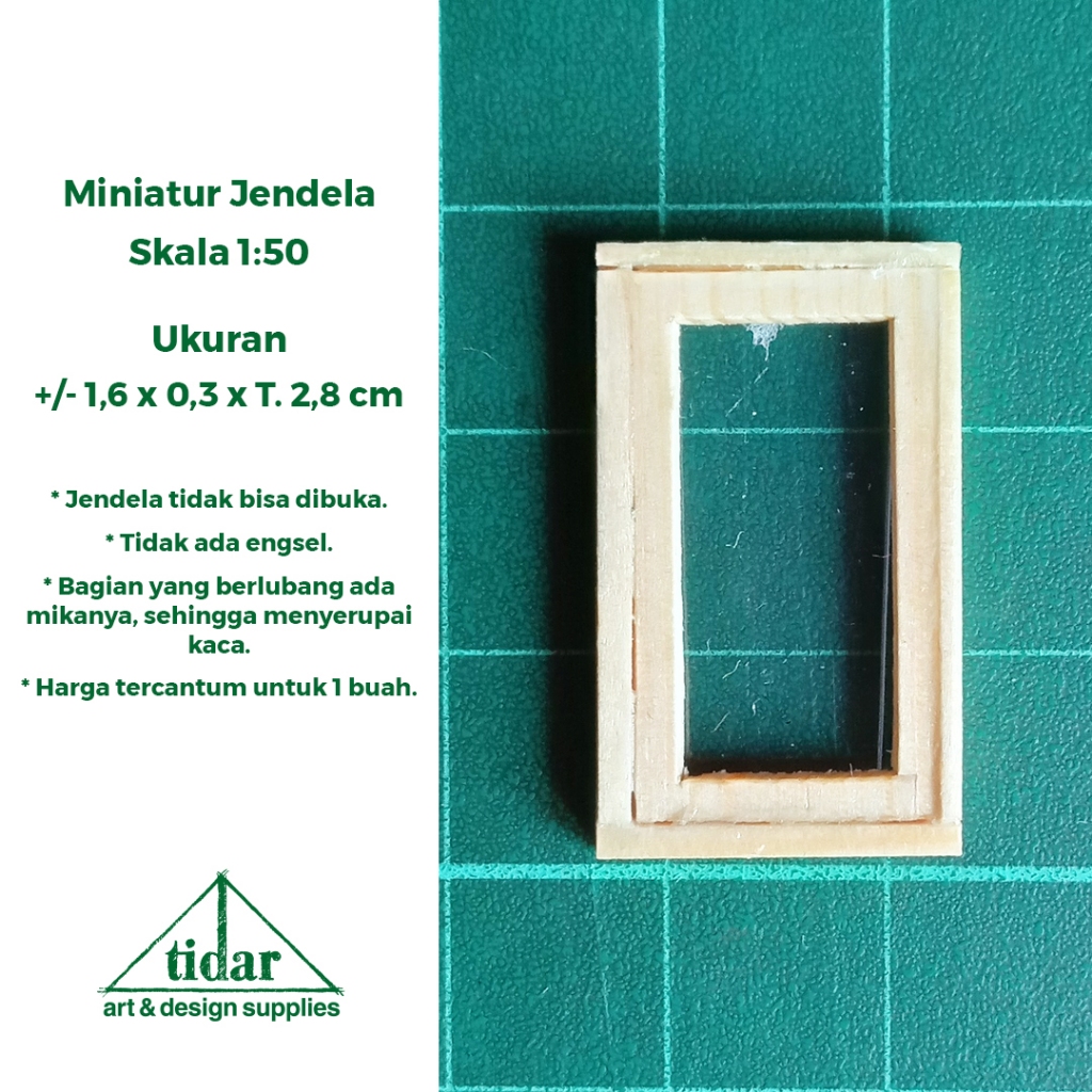 

[MR] HR - Miniatur Maket Jendela Kayu Skala 1:50 - Ventilasi