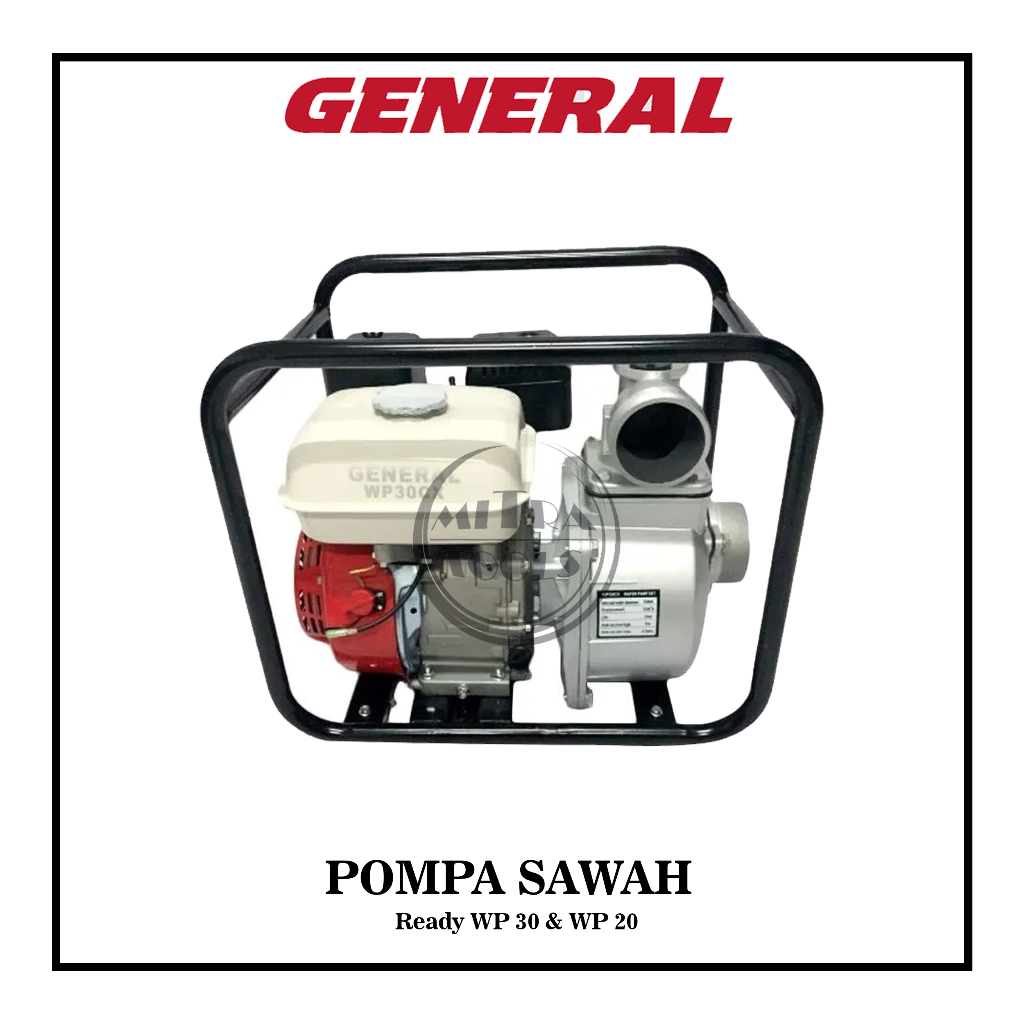 GENERAL Pompa Sawah 3 Inch 2 Inch Pompa Irigasi Water Pump WP30 WP20