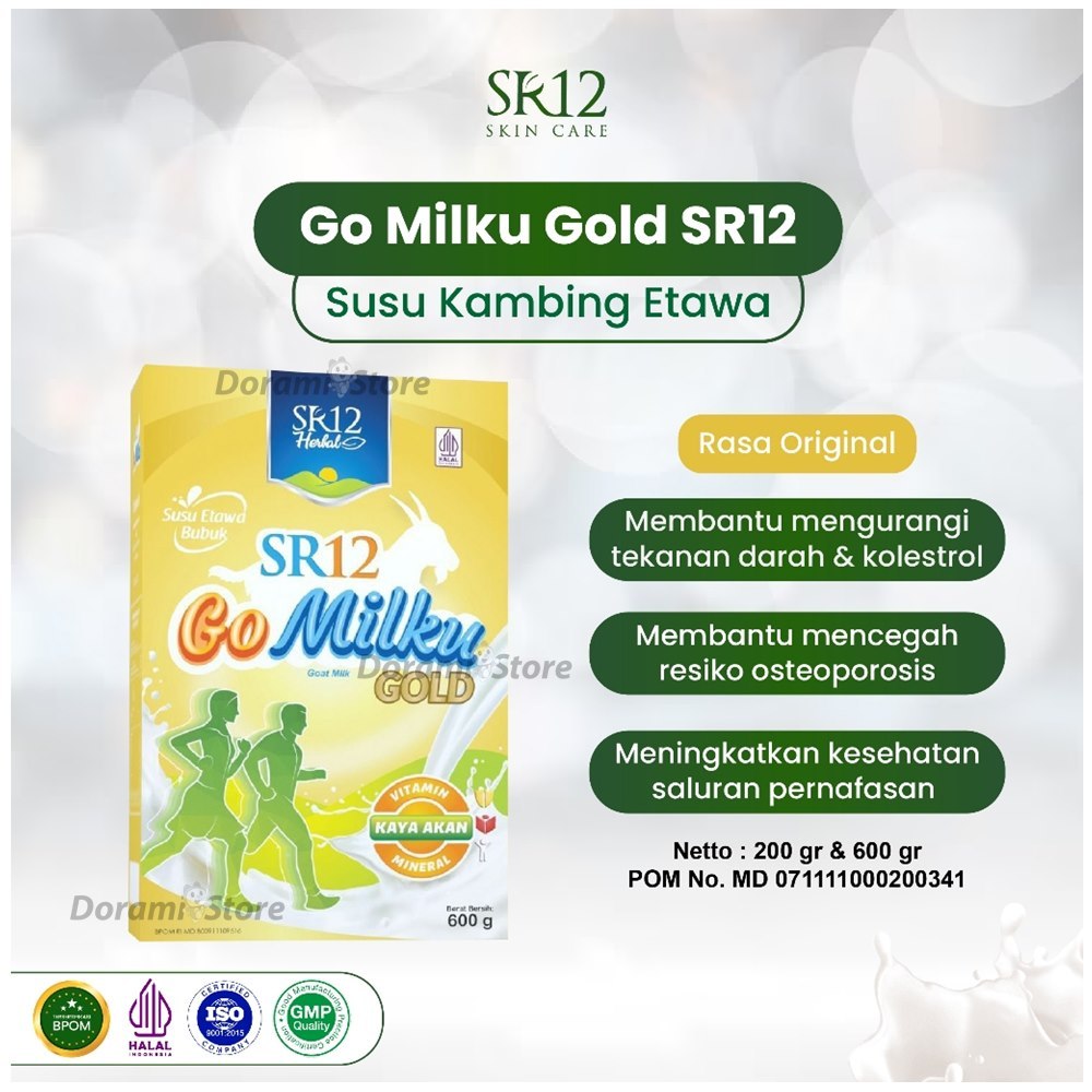 

SR12 Go Milku GoMilku Gold 200gr 600gr / Susu Kambing Etawa / Susu Ibu Hamil Susu Ibu Menyusuui