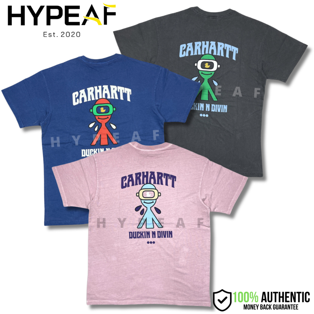 CARHARTT WIP Duckin' Garment Dyed Tee Tshirt Baju Kaos Original