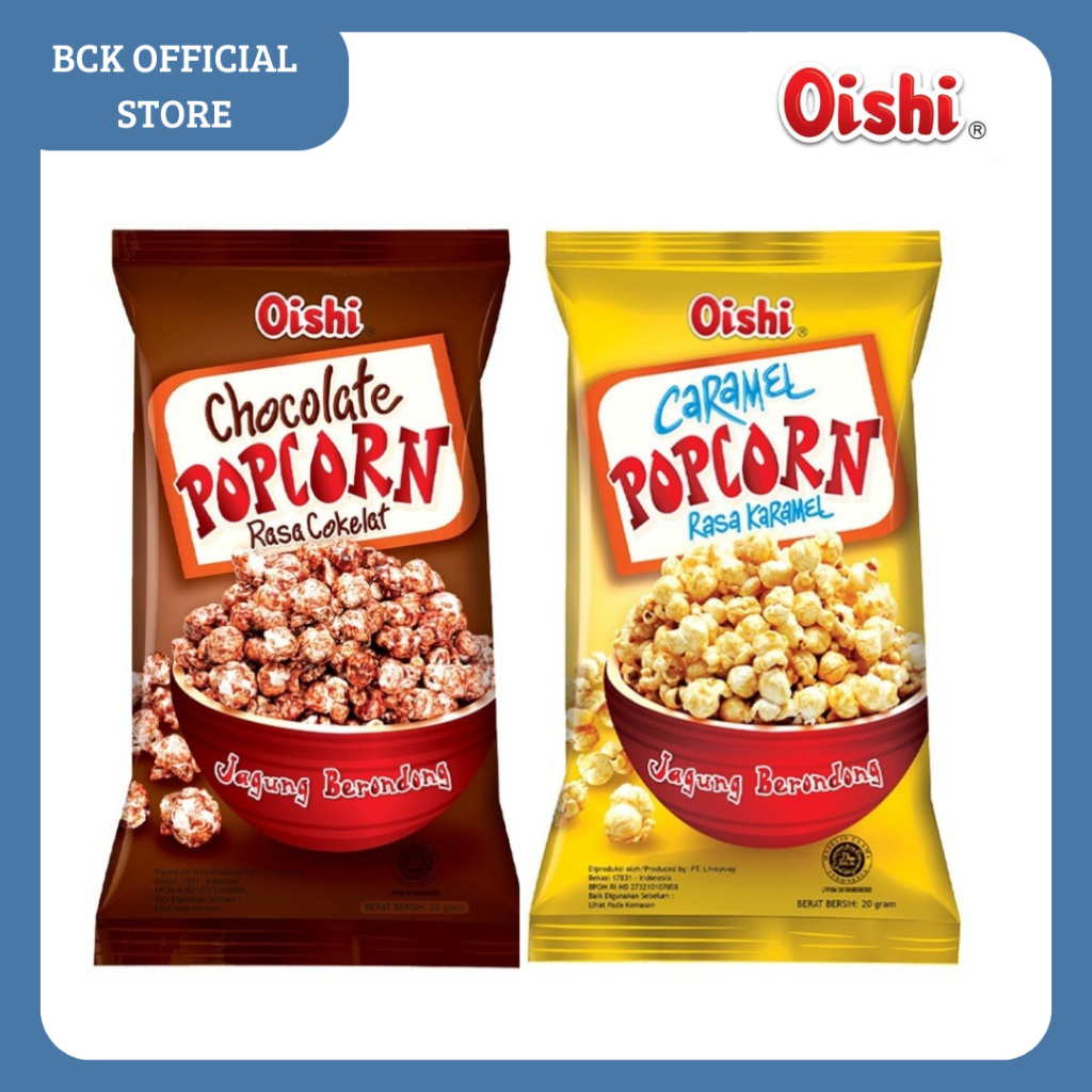 

Oishi PopCorn All Varian Rasa 10x20gr (renceng)