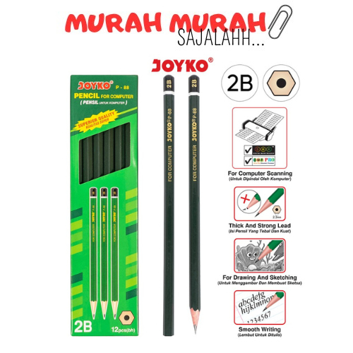 

Pensil 2B Joyko P-88 1 Pak - 12 pcs