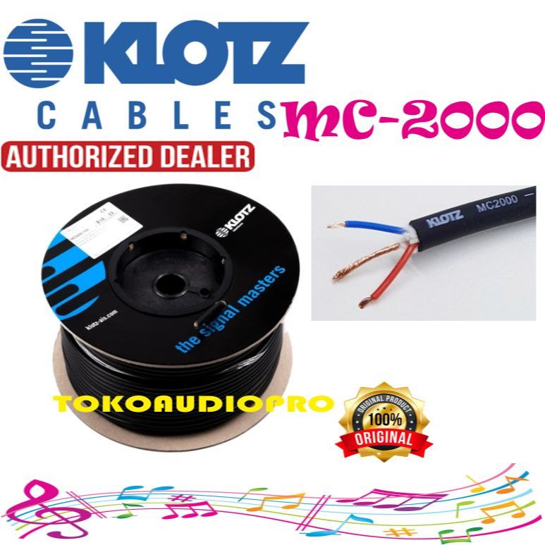 Klotz MC2000 Original Kabel Microphone Kabel Audio Klotz MC-2000