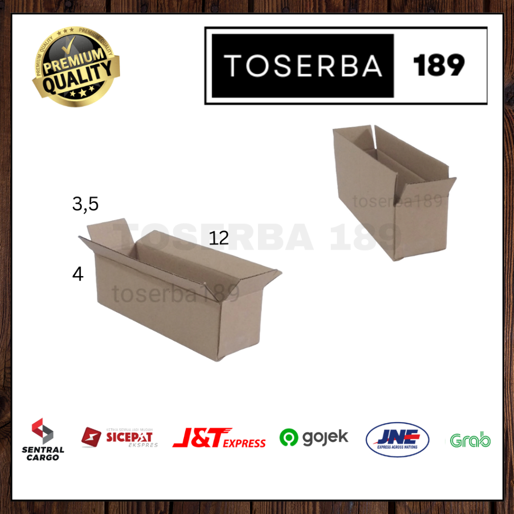 

kotak krdus box packing uk 12x3,5x4 SHEET POLOS
