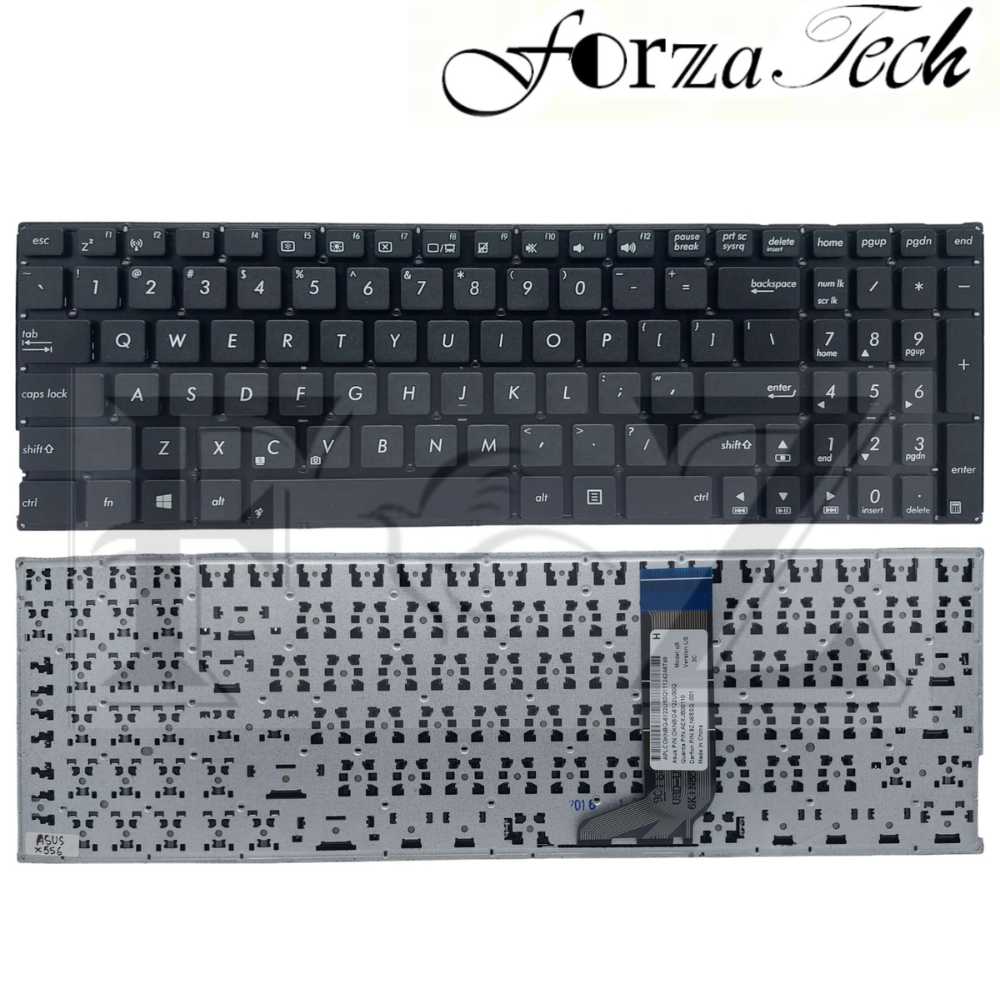 Keyboard Laptop Asus A556 A556u A556ua A556ub A556uf A556uj A556uq A556ur Black Hitam BERGARANSI NEW