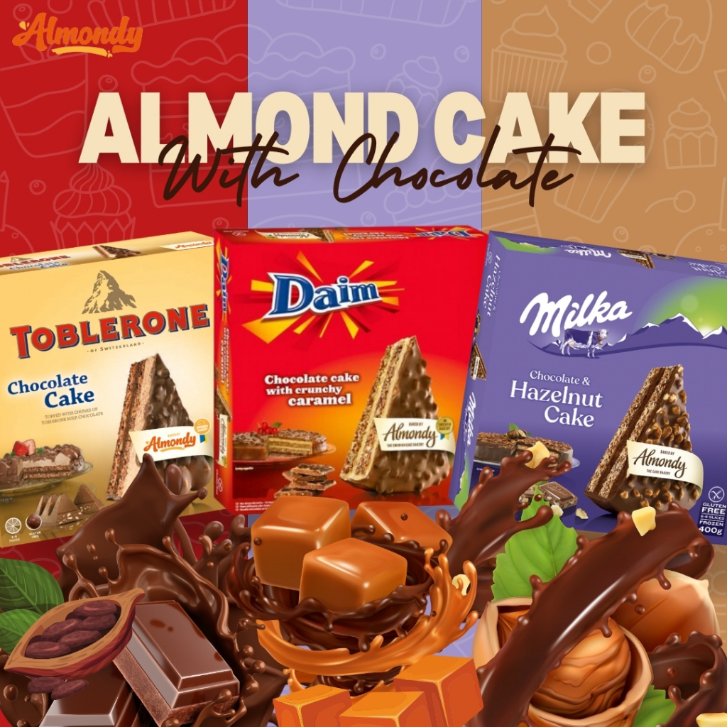 

Almondy Almond Cake with Chocolate 400gr 1Pak