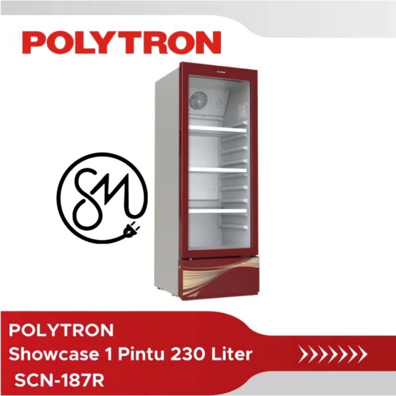 Showcase Polytron SCN-187R Display Cooler 230 Liter SCN187R