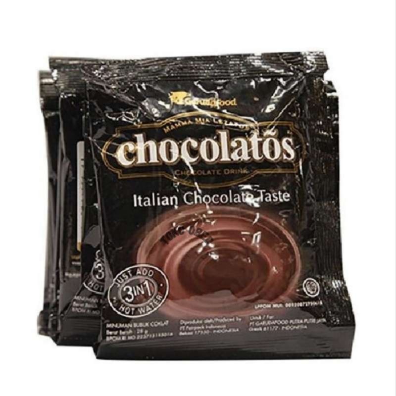 

Chocolatos Chocolate drink 1 renceng isi 10 sachet @25 gr