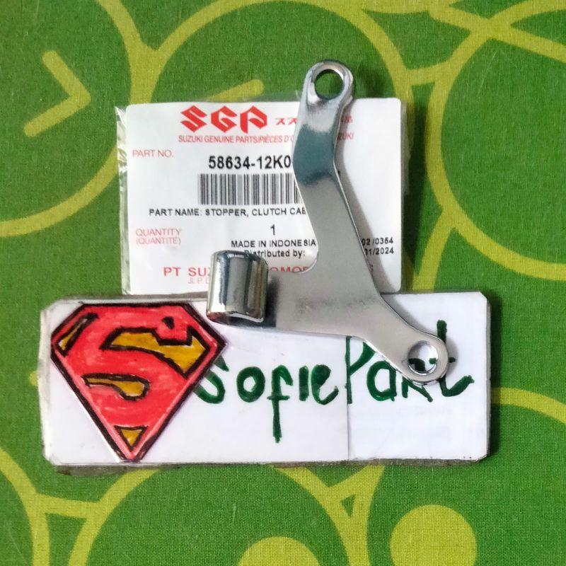 Breket dudukan tali kopling satria fu injeksi original chrome