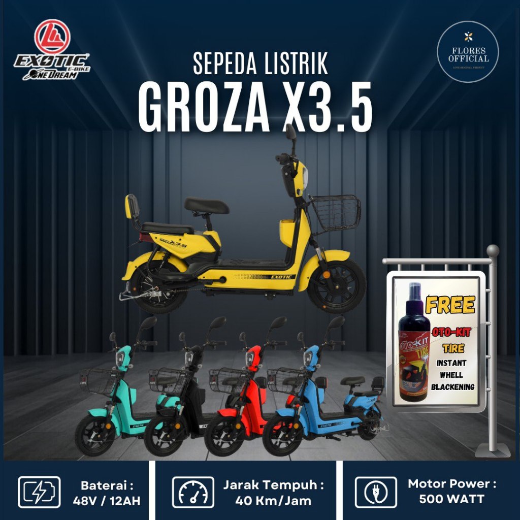 Sepeda Motor Listrik Groza X3.5 Groza X 3 5 GROZA X 3.5 PACIFIC EXOTIC