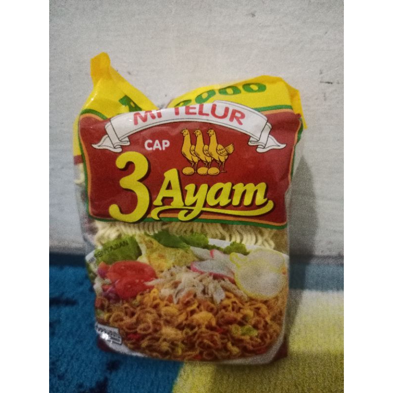 

Mie Telor Cap 3 Ayam isi 2 keping