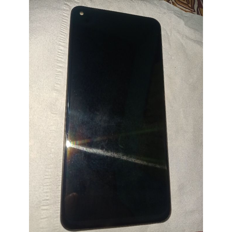 lcd+frame+batre redmi note 9 ori copotan hp mulus no minus